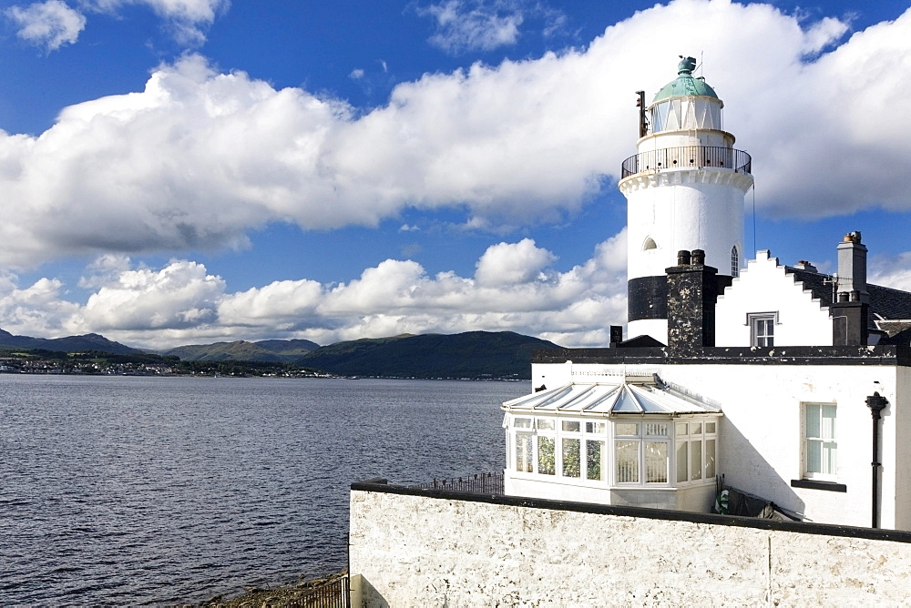 Lighthouse on the Firth of Clyde, Argyll, Scotland, United Kingdom, Europe