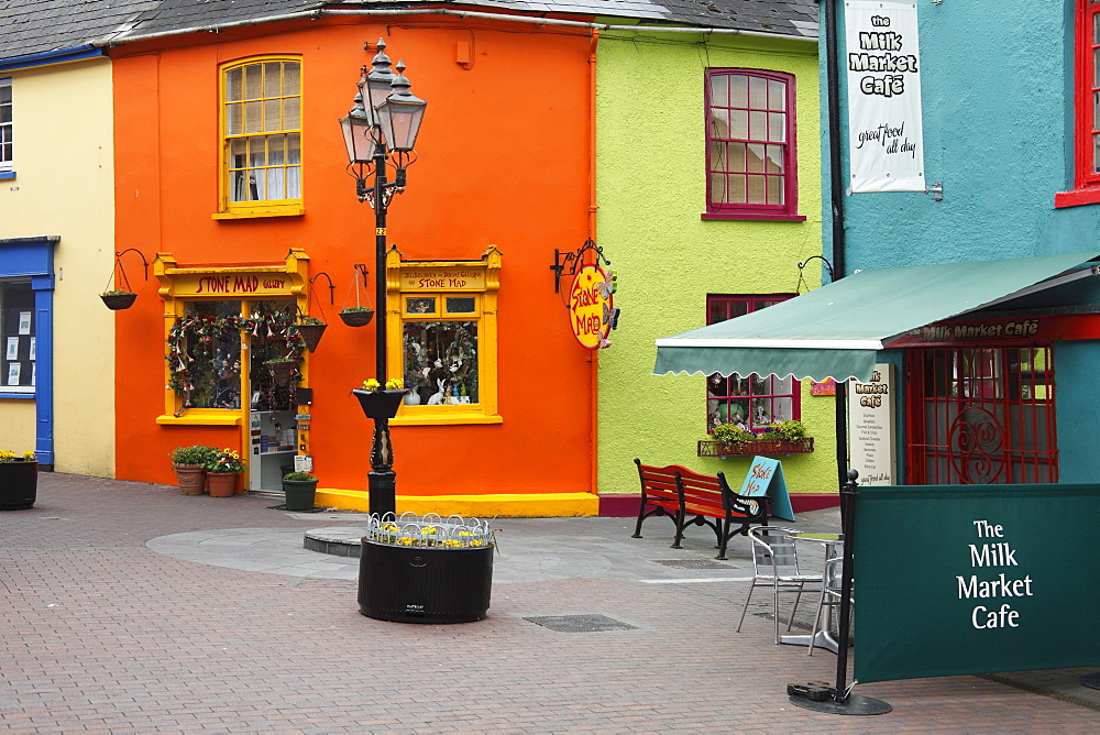 Colorful houses in the center of Kinsale, County Cork, Republic of Ireland, British Isles, Europe