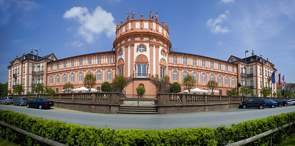 Schloss Biebrich palace, Biebrich borough, Wiesbaden, Rhine, Hesse, Germany, Europe