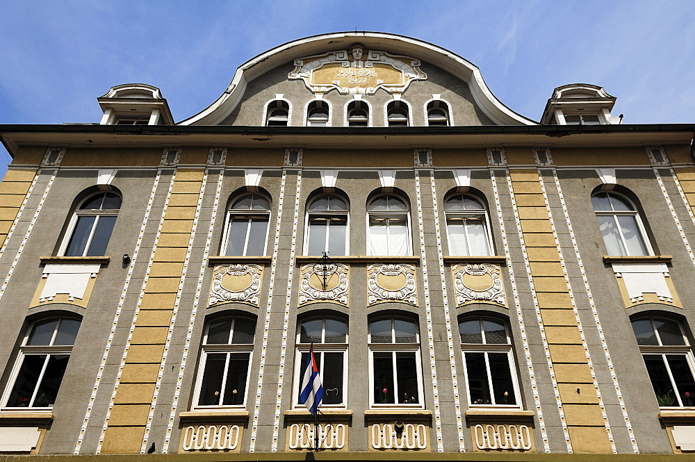 Art Nouveau facade of a department store, 1911, Theaterstr. 54, Gottingen, Lower Saxony, Germany, Europe