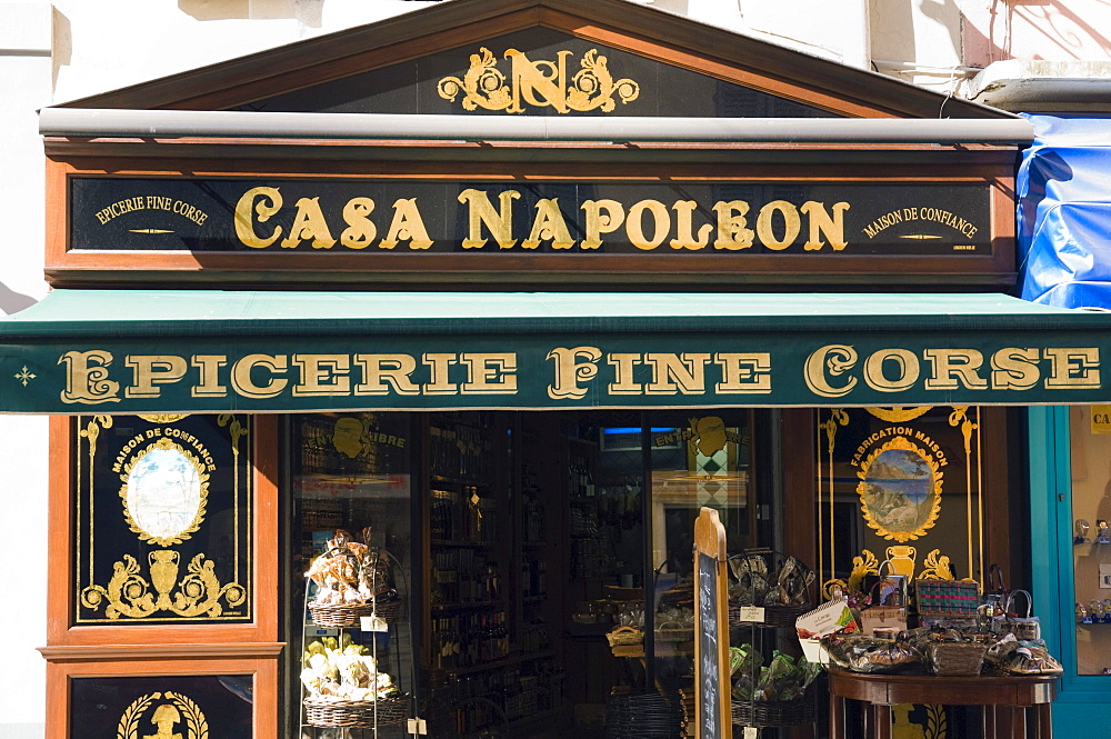 Specialty store, Casa Napoleon, Ajaccio, Corsica, France, Europe