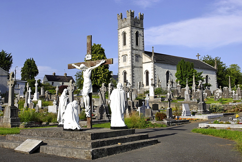 St Colmcille's church and cemetry, County of Meath, Republic of Ireland, Europe