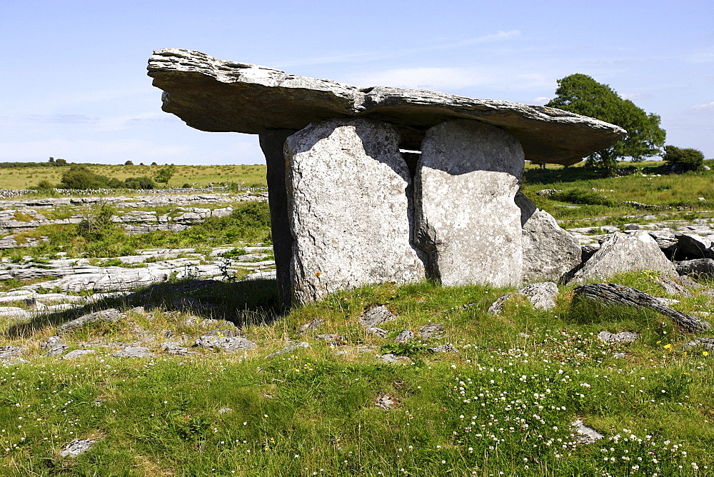 The portal tomb, The Burren, Republic of Ireland, Europe