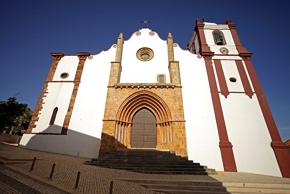 The Cathedral of Silves in the hinterland of the Algarve, Portugal, Europe