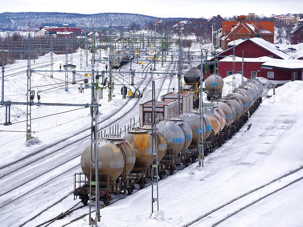 The station of Kiruna, Lappland, northern Sweden, Sweden, Europe