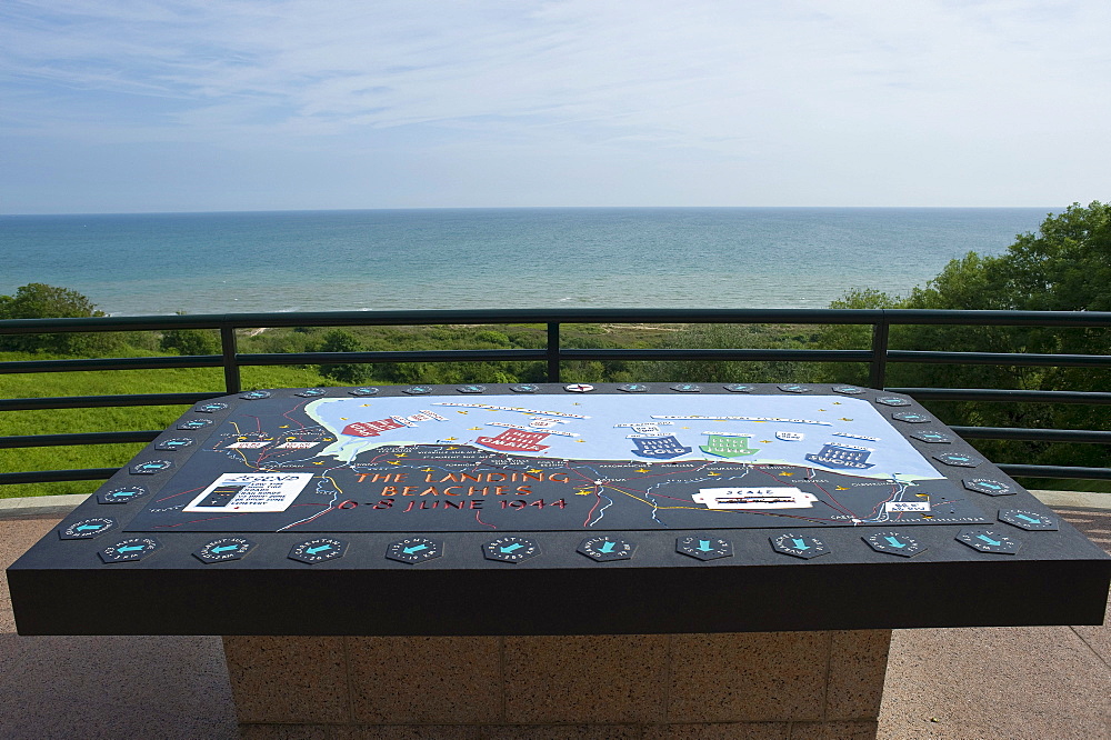 American military cemetery at Omaha Beach near Colleville sur Mer, Normandy, France, Europe