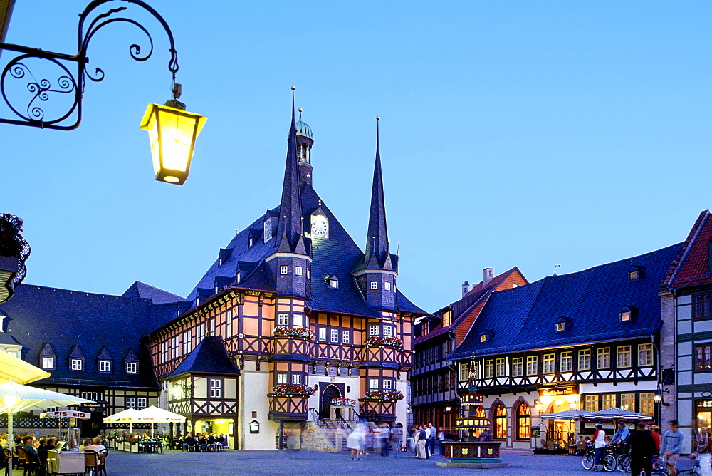Town Hall, Market Place, Wernigerode, Harz, Saxony-Anhalt, Germany, Europe
