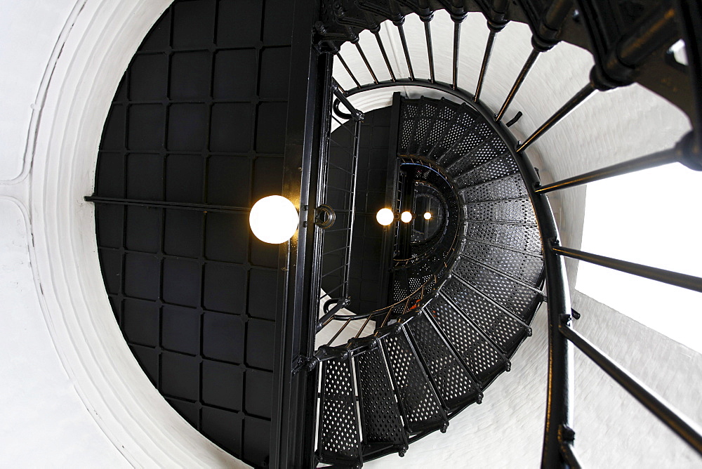 Staircase in Yaquina Head Lighthouse, Oregon, USA