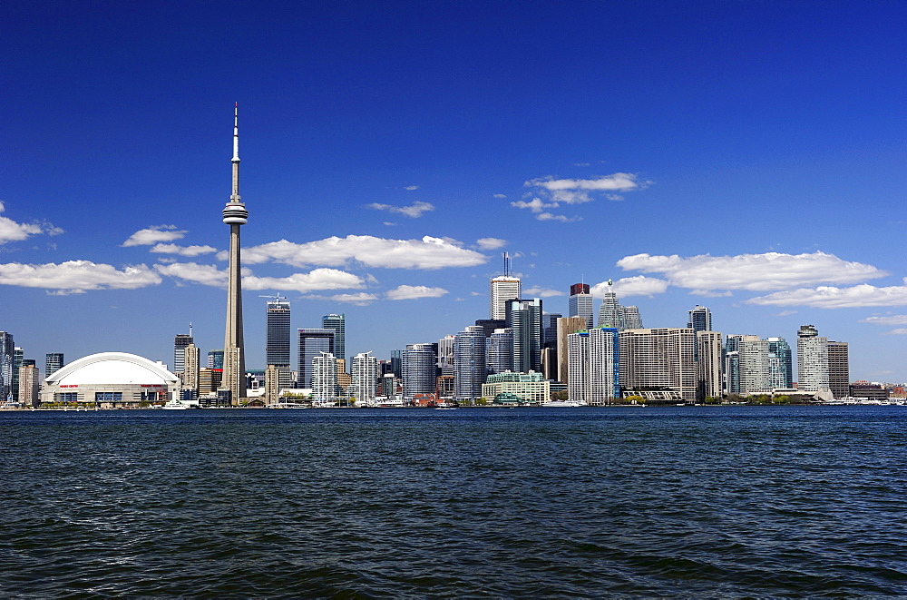 Skyline with Lake Ontario in the forefront, Toronto, Ontario, Canada