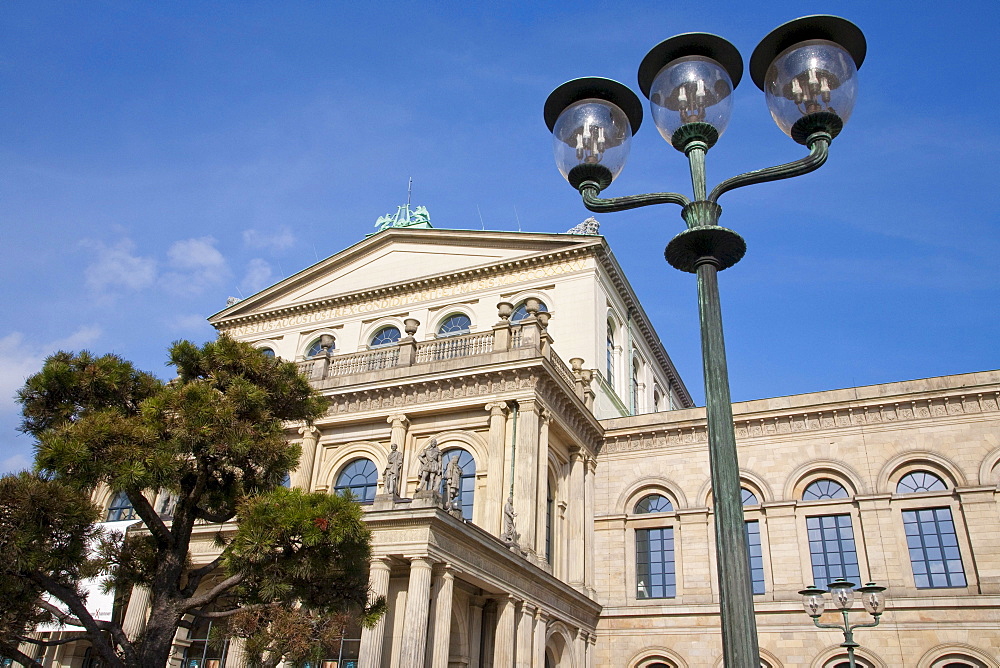 Opera house, Opernplatz opera square, Hanover, Lower Saxony, Germany, Europe