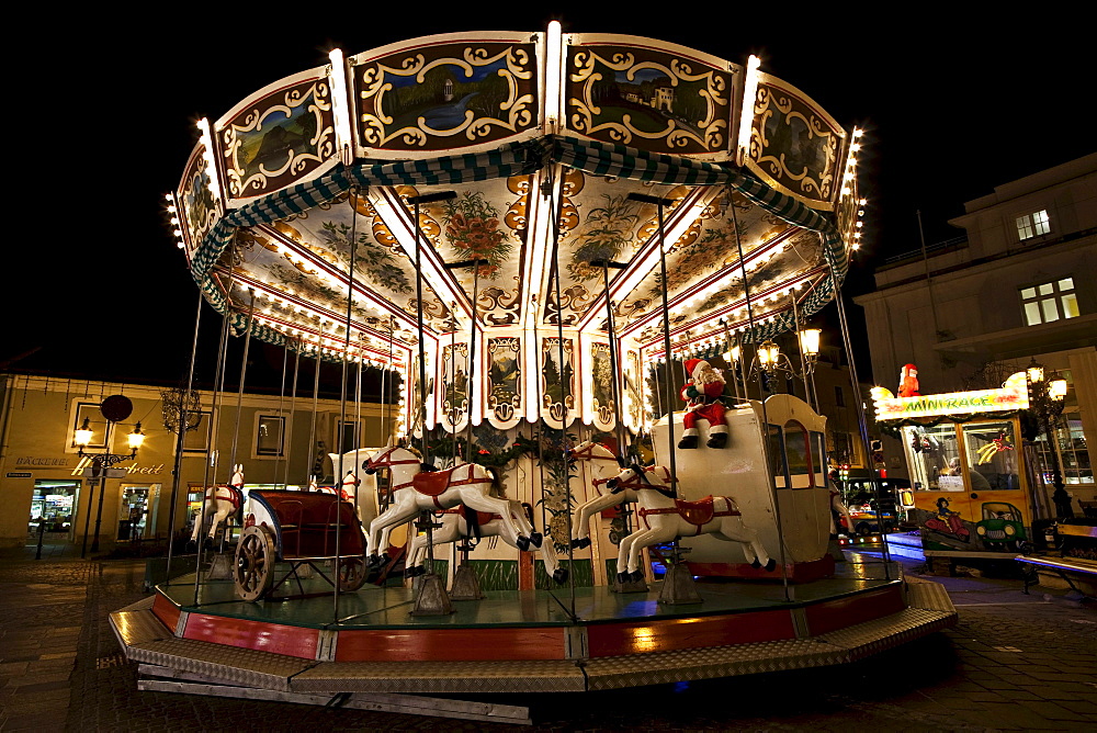 Merry-go-round at Christmastime