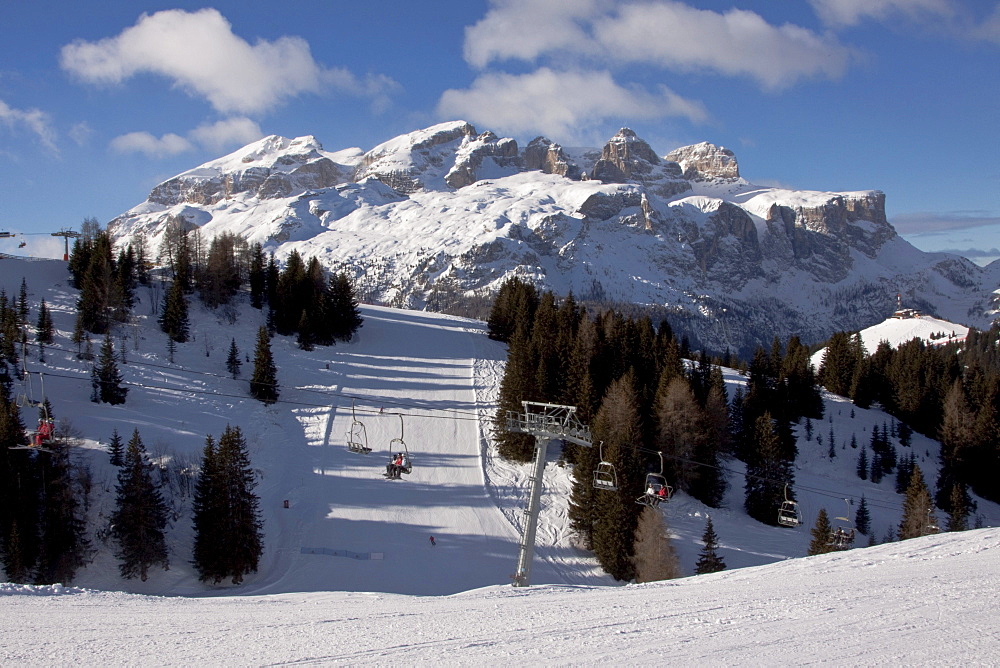 La Villa Stern, Alta Badia ski-region, Sella massif, Sellaronda ski circuit, Dolomites, Italy, Europe