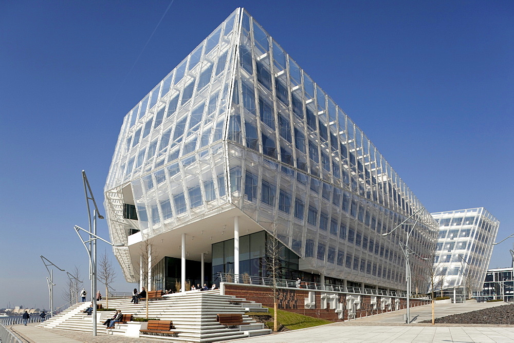 Commercial building, office building "Unilever Haus", Hamburg, Germany, Europe