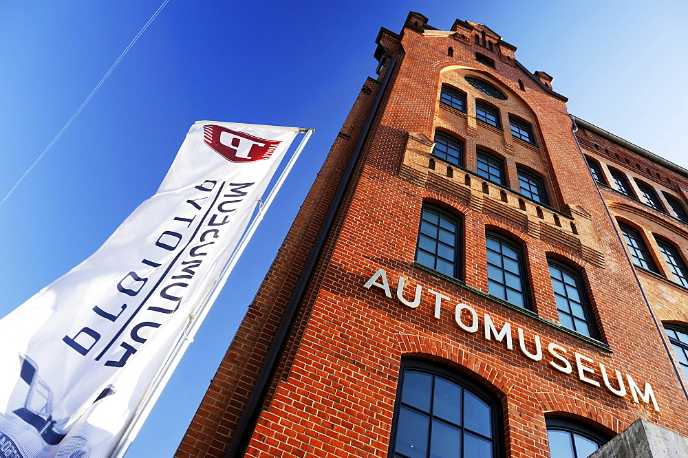 Prototype Auto Museum on Shanghaiallee in HafenCity, Hamburg, Germany, Europe