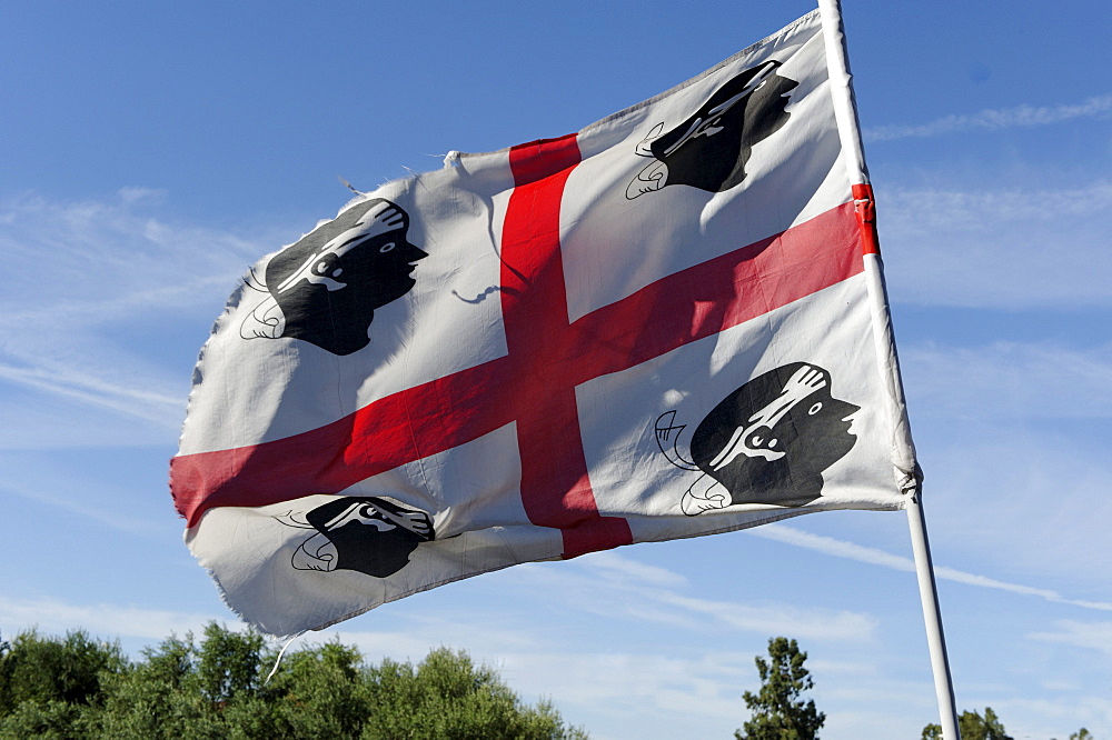 Flag of Sardinia, Italy, Europe