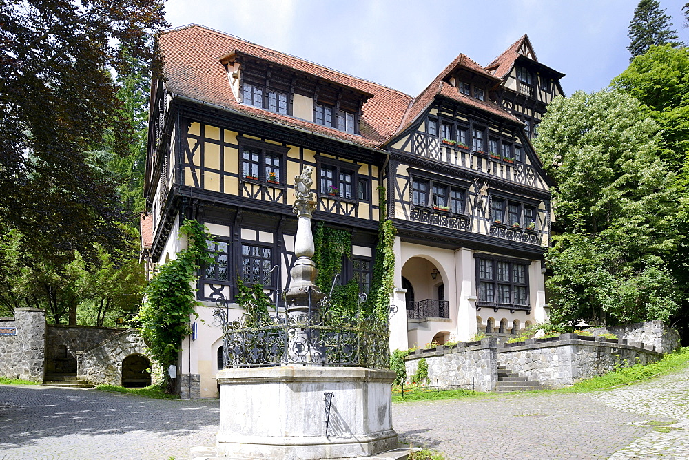 Adjoining building of Peles Castle, Sinaia, Romania, Europe