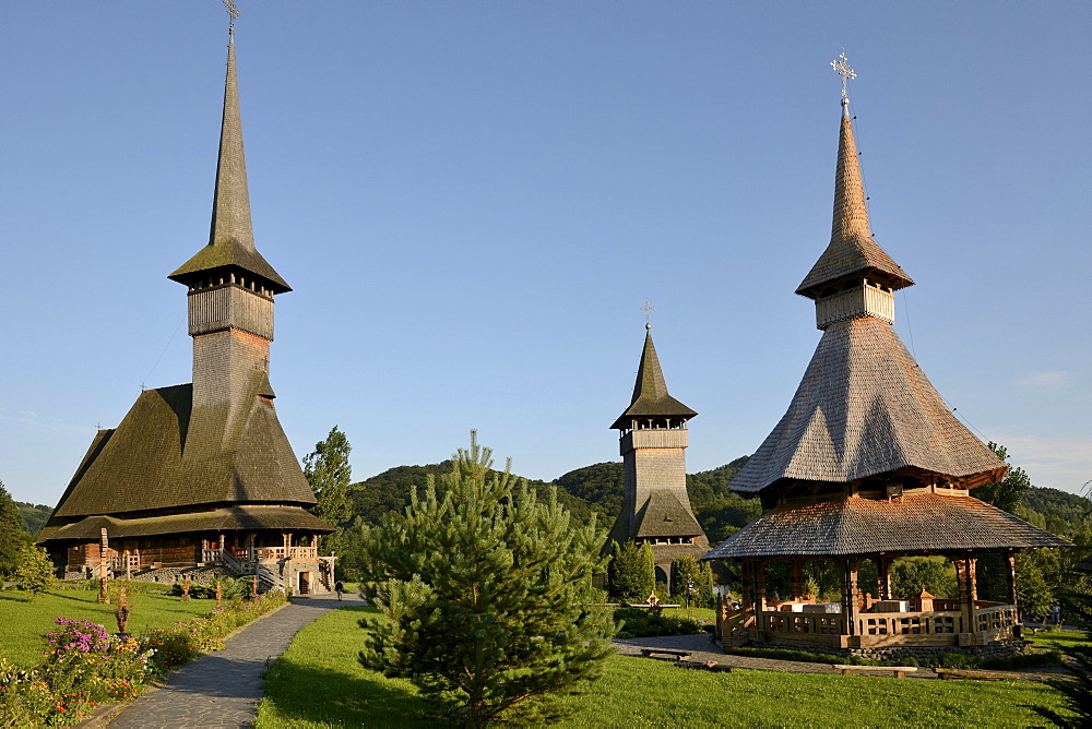 Monastery of Barsana, Iza Valley, Maramures region, Romania, Europe