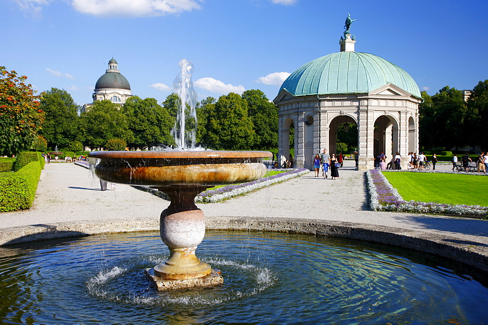 Pavilion for the goddess Diana in the Hofgarten garden, Munich, Bavaria, Germany, Europe