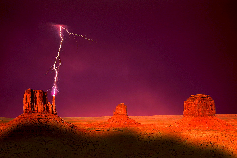 Thunder and Lightning in Monument Valley, Arizona, USA