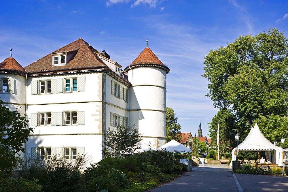 Wasserschloss Bad Rappenau moated castle, Bad Rappenau, Neckartal, Baden-Wuerttemberg, Germany, Europe