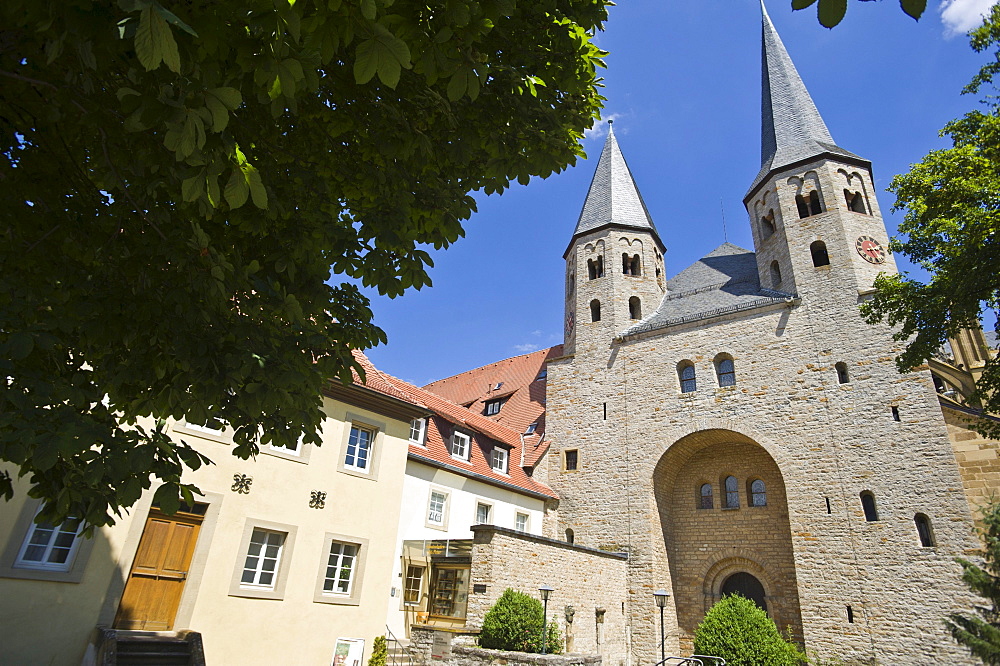 Stiftskirche St. Peter collegiate church and Ritterstift monastery, Bad Wimpfen, Neckartal, Baden-Wuerttemberg, Germany, Europe