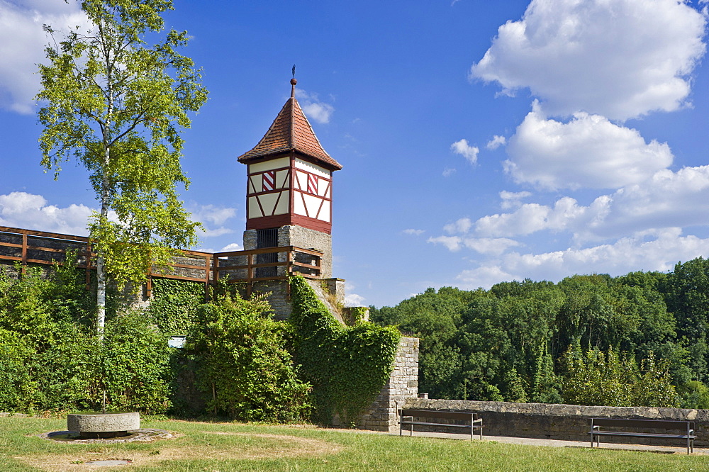 Nuremberg Tower, Bad Wimpfen, Neckartal, Baden-Wuerttemberg, Germany, Europe