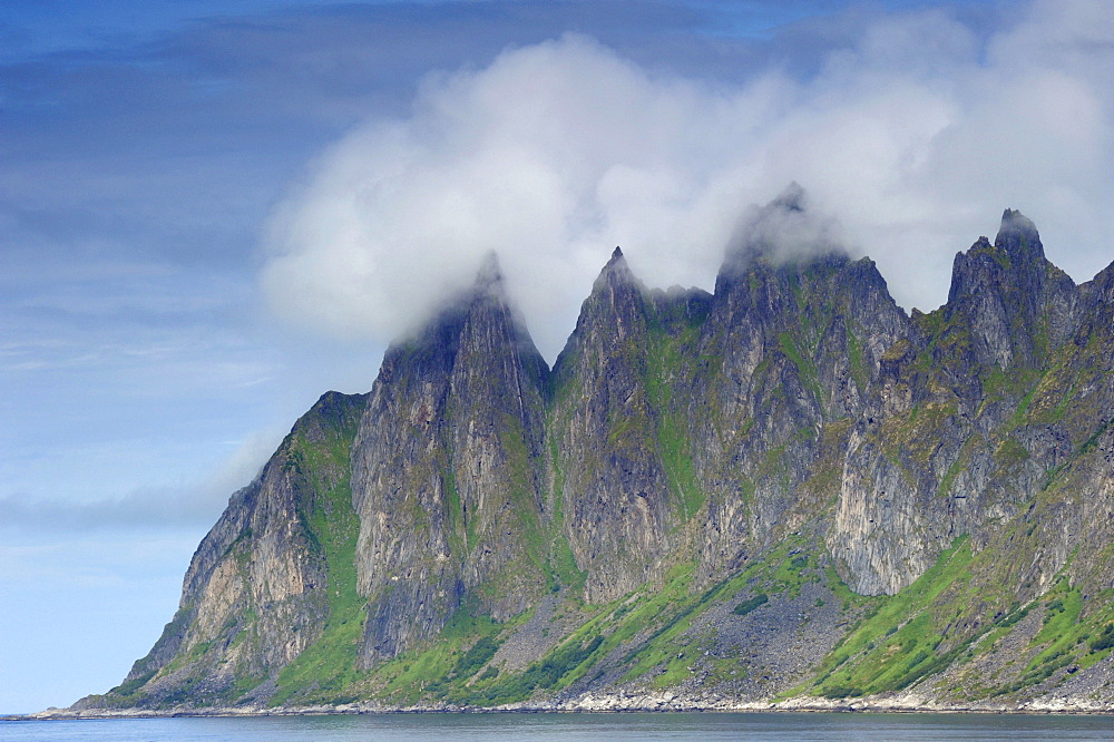 Okshornan, Tungeneset, Steinfjorden, Senja, Troms, Norway, Europe