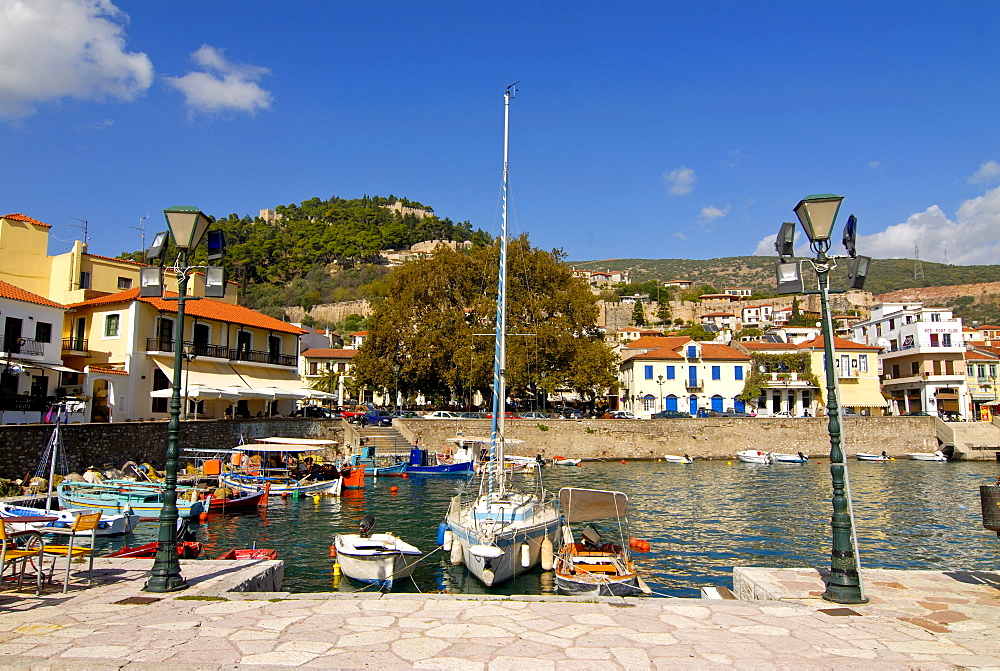 The port of Nafpaktos on the Greek mainland, Greece, Europe