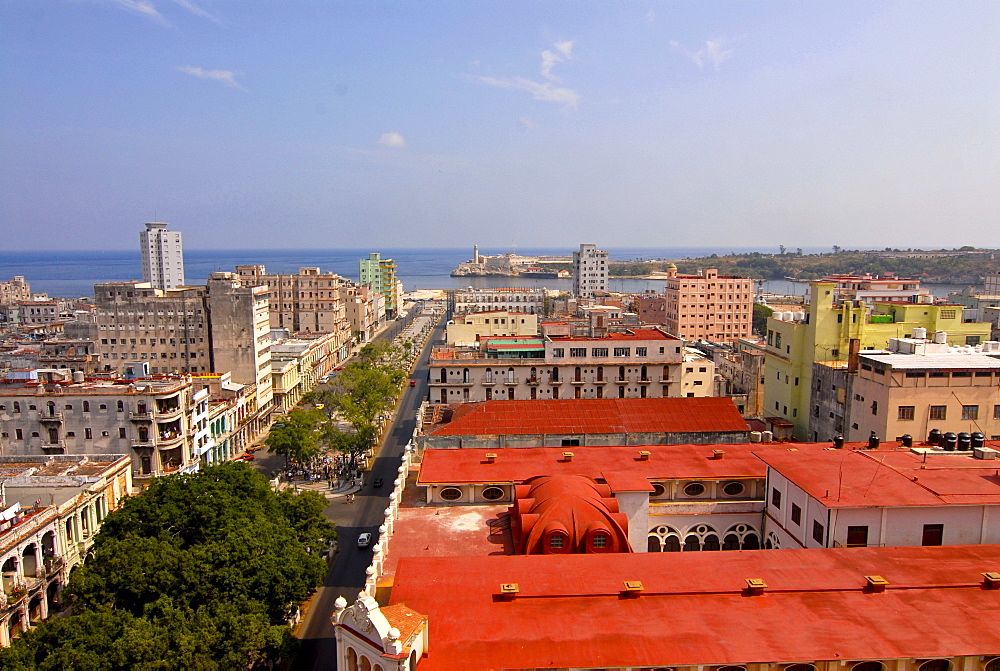 View over the historic town centre of Havana, Cuba, Caribbean