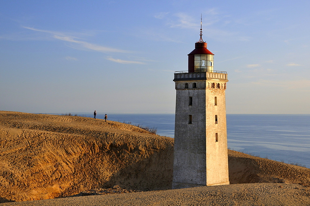 Old lighthouse on Rubjerg Knude, a wandering dune in Denmark, Europe