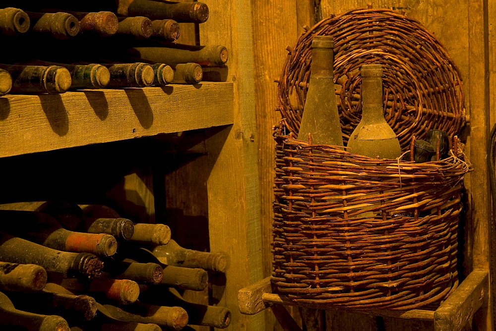 Old wine collection, wine cellar