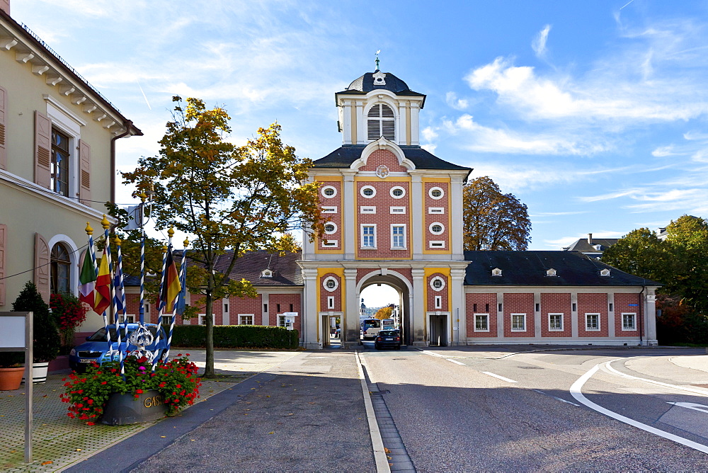 Damianstor gate, Bruchsal, Kraichgau region, Baden-Wuerttemberg, Germany, Europe
