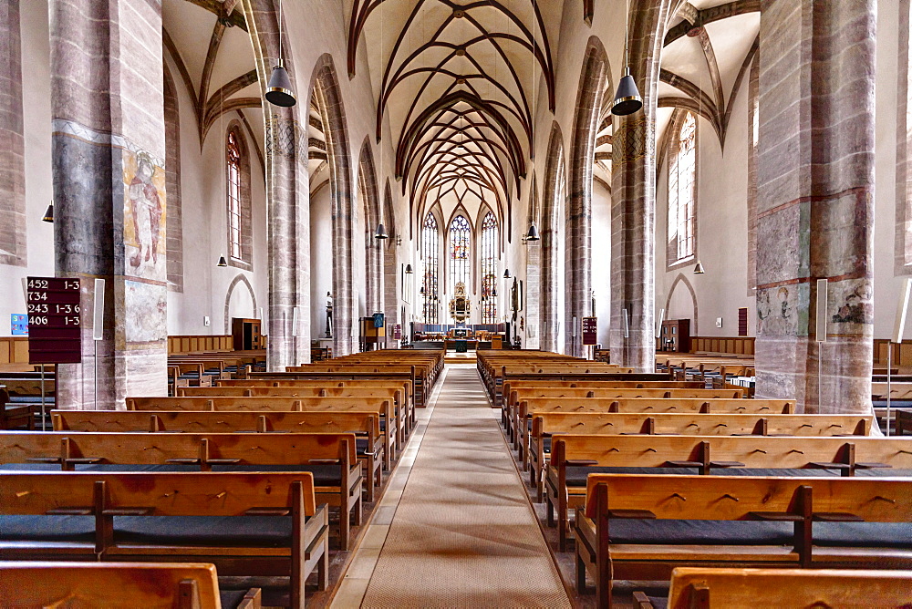 Johanniskirche Church, Martin-Luther-Platz square, Ansbach, Middle Franconia, Franconia, Bavaria, Germany, Europe