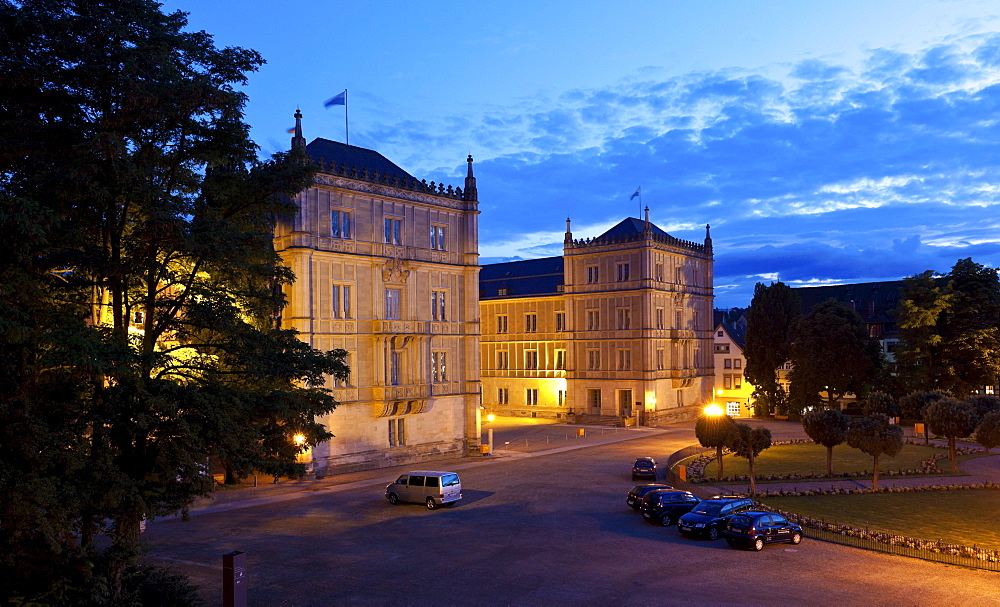 Schloss Ehrenburg Palace and park, Coburg, Upper Franconia, Franconia, Bavaria, Germany, Europe