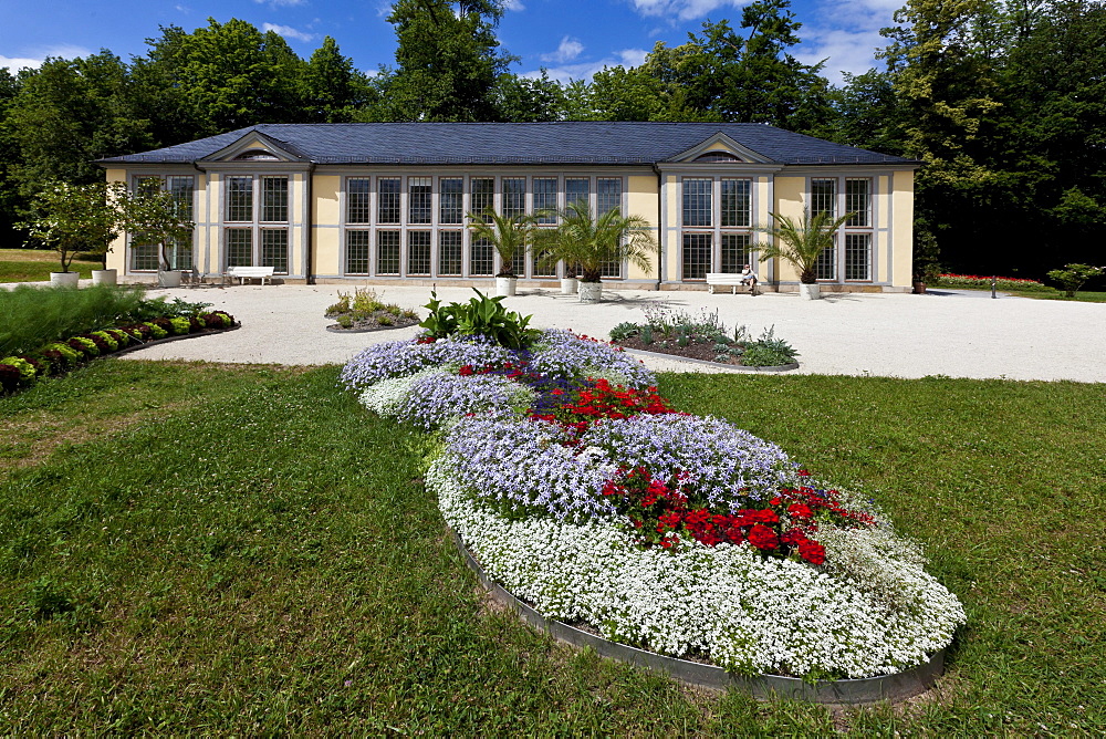 Orangery in Schloss Rosenau Palace, Roedental, Coburg district, Upper Franconia, Bavaria, Germany, Europe