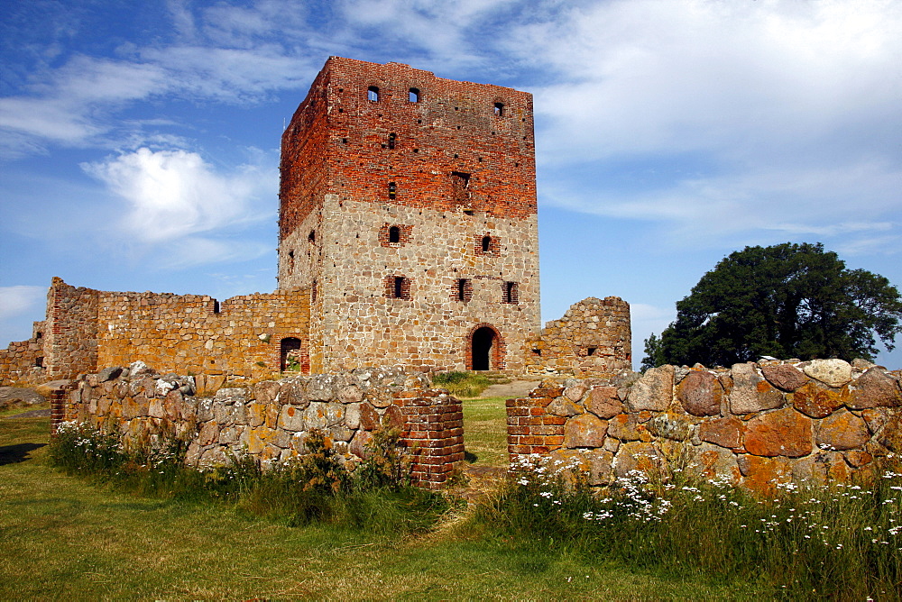 Hammershus castle ruins, Bornholm, Denmark, Europe