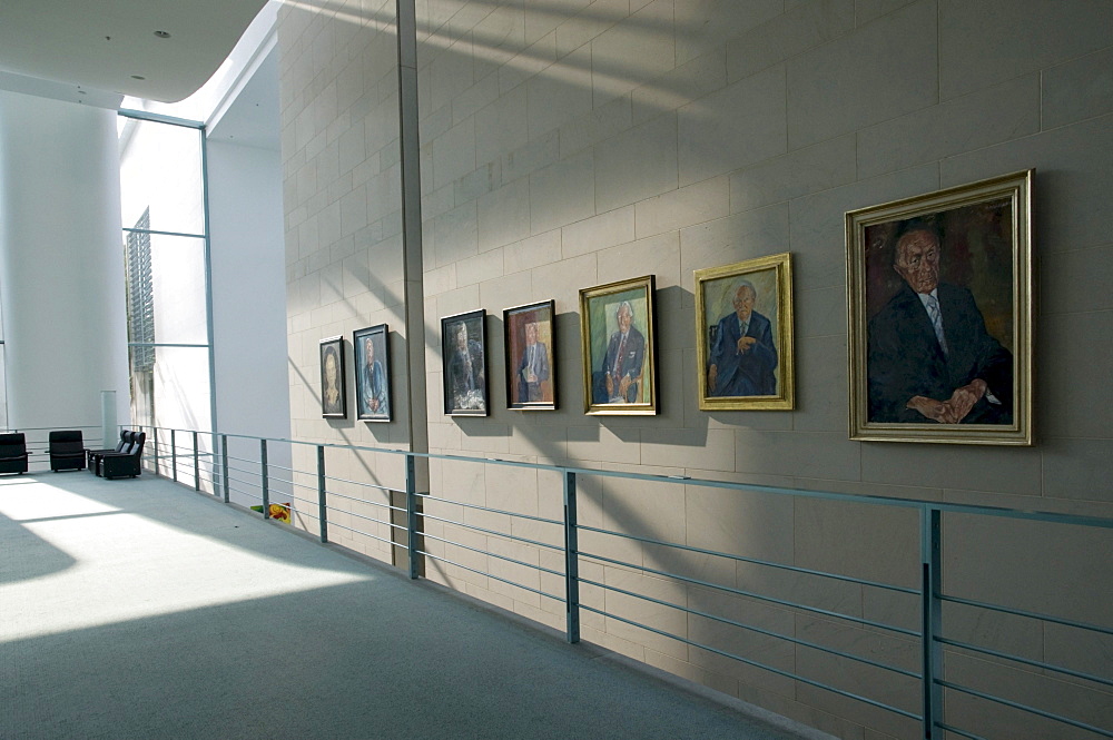 Portrait gallery of former chancellors, Bundeskanzleramt Federal Chancellery, Berlin, Germany, Europe