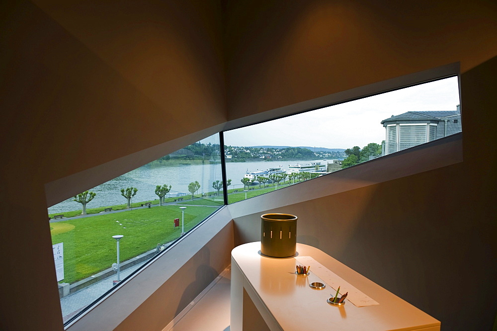 Inside the Geyser Interactive Discovery Centre at the world's largest cold water geyser in Andernach, Rhineland-Palatinate, Germany, Europe