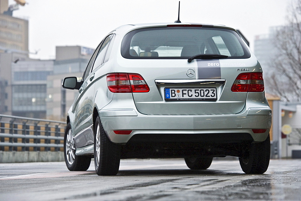 Hydrogen fuel cell vehicle, Mercedes B-class zero-emission, Berlin, Germany, Europe