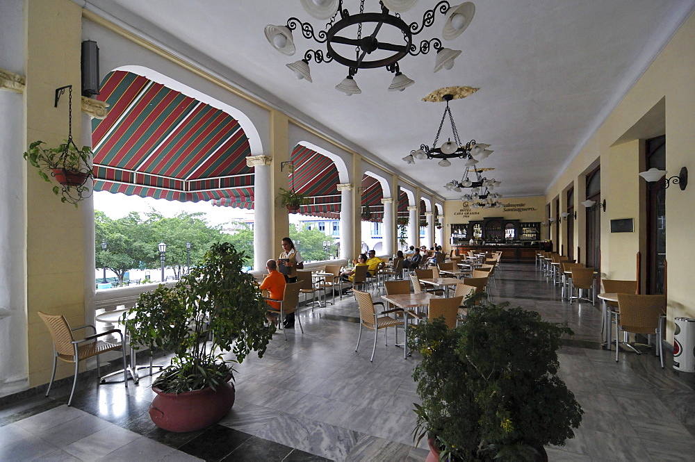 Hotel Casa Granda, Parque Cespedes, Santiago de Cuba, historic town centre, Cuba, Caribbean, Central America