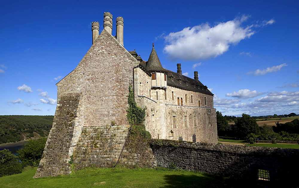 Chateau de la Roche-Jagu castle, Brittany, France, Europe