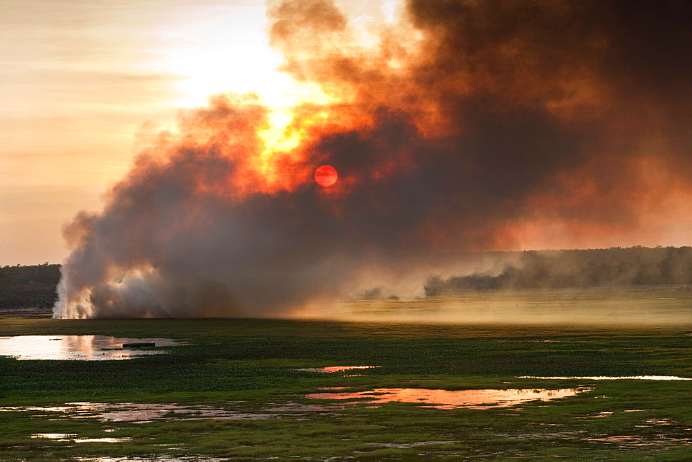 Bushfires in Kakadu National Park, Northern Territory, Australia