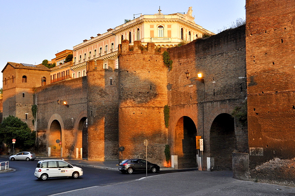 Porta Pinciana of the Aurelian Walls, Via Veneto, Rome, Lazio, Italy, Europe