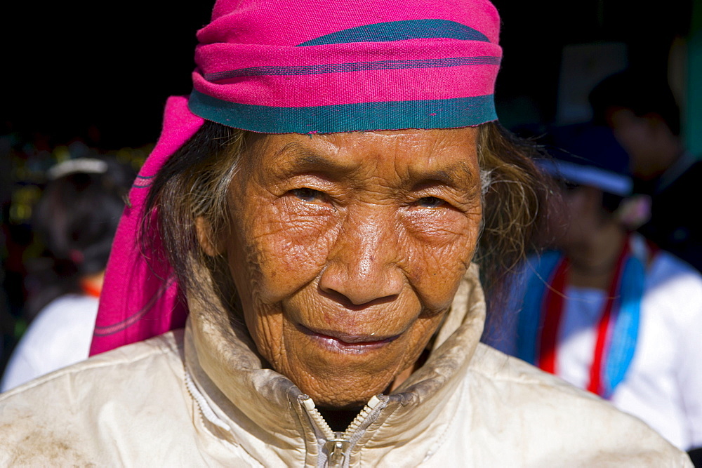 Traditionally dressed woman from the Hillmiri ethnic group near Daporijo, Arunachal Pradesh, North East India, India, Asia