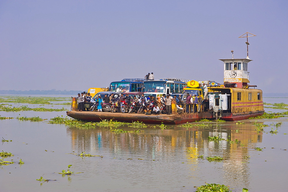 Ferry across the Madhumati river, Bangladesh, Asia