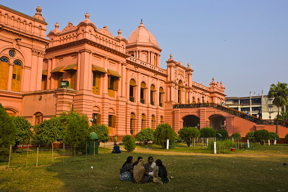 The pink Ahsan Manzil palace, Dhaka, Bangladesh, Asia