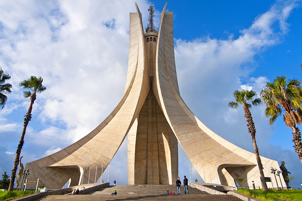 The Monument of the Martyrs in Algiers, Algeria, Africa