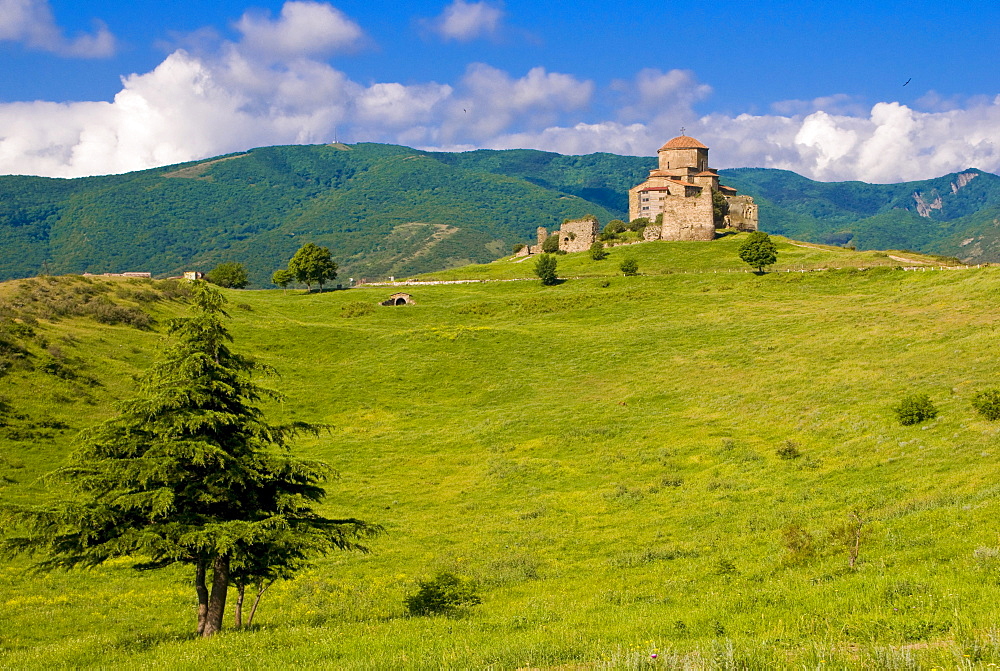 Church, Jvari Monastery located on a hill, Mtskheta, Georgia, Middle East