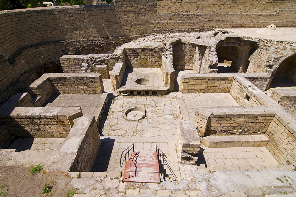 Palace of the Shirvanshahs, excavation site, Shirvan Shahs, Baku, Azerbaijan, Middle East