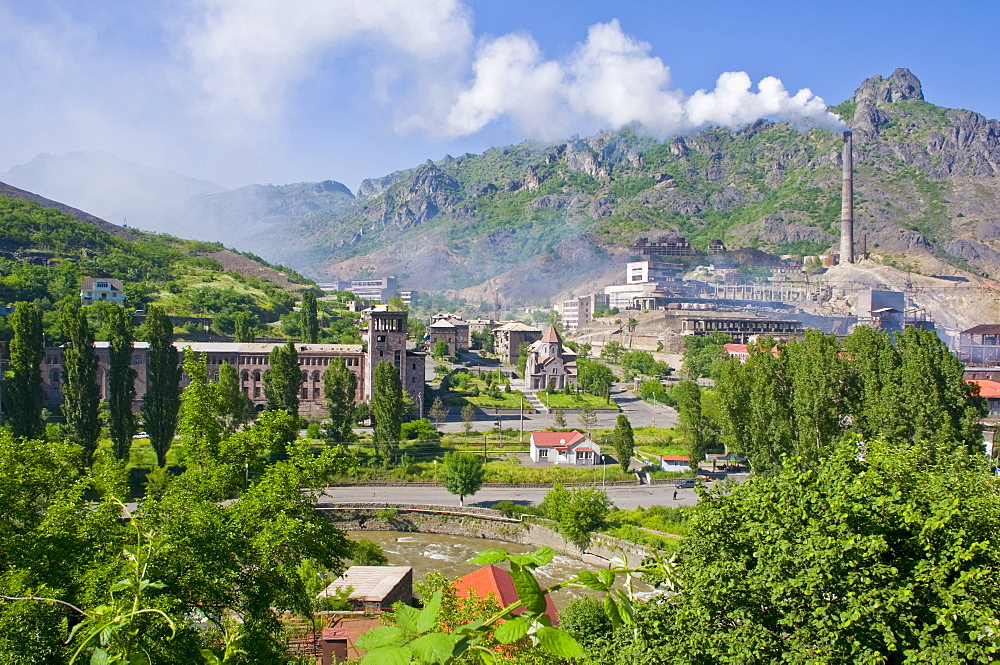 Industrial plants in Debed Canyon, Armenia, Middle East